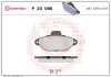 Bremsbelagsatz, Scheibenbremse Vorderachse BREMBO P 23 096 Bild Bremsbelagsatz, Scheibenbremse Vorderachse BREMBO P 23 096