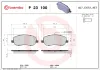Bremsbelagsatz, Scheibenbremse Vorderachse BREMBO P 23 100 Bild Bremsbelagsatz, Scheibenbremse Vorderachse BREMBO P 23 100