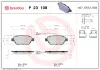 Bremsbelagsatz, Scheibenbremse Vorderachse BREMBO P 23 108 Bild Bremsbelagsatz, Scheibenbremse Vorderachse BREMBO P 23 108