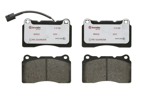 Bremsbelagsatz, Scheibenbremse Vorderachse BREMBO P 23 115X Bild Bremsbelagsatz, Scheibenbremse Vorderachse BREMBO P 23 115X