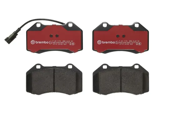 Bremsbelagsatz, Scheibenbremse Vorderachse BREMBO P 23 117X Bild Bremsbelagsatz, Scheibenbremse Vorderachse BREMBO P 23 117X