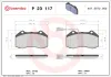 Bremsbelagsatz, Scheibenbremse Vorderachse BREMBO P 23 117 Bild Bremsbelagsatz, Scheibenbremse Vorderachse BREMBO P 23 117