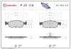 Bremsbelagsatz, Scheibenbremse Vorderachse BREMBO P 23 118 Bild Bremsbelagsatz, Scheibenbremse Vorderachse BREMBO P 23 118