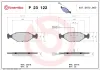 Bremsbelagsatz, Scheibenbremse Vorderachse BREMBO P 23 122 Bild Bremsbelagsatz, Scheibenbremse Vorderachse BREMBO P 23 122