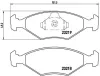 Bremsbelagsatz, Scheibenbremse Vorderachse BREMBO P 23 124