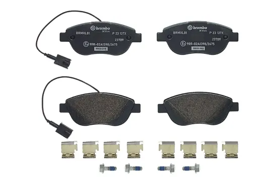 Bremsbelagsatz, Scheibenbremse Vorderachse BREMBO P 23 137X Bild Bremsbelagsatz, Scheibenbremse Vorderachse BREMBO P 23 137X