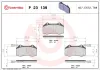 Bremsbelagsatz, Scheibenbremse Vorderachse BREMBO P 23 139