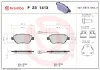 Bremsbelagsatz, Scheibenbremse Vorderachse BREMBO P 23 141X Bild Bremsbelagsatz, Scheibenbremse Vorderachse BREMBO P 23 141X