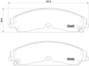 Bremsbelagsatz, Scheibenbremse BREMBO P 23 149