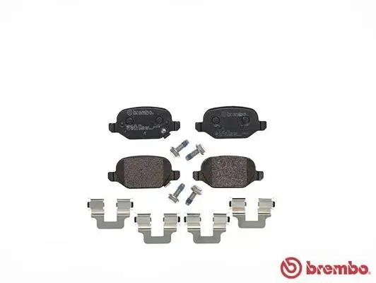 Bremsbelagsatz, Scheibenbremse Hinterachse BREMBO P 23 151 Bild Bremsbelagsatz, Scheibenbremse Hinterachse BREMBO P 23 151