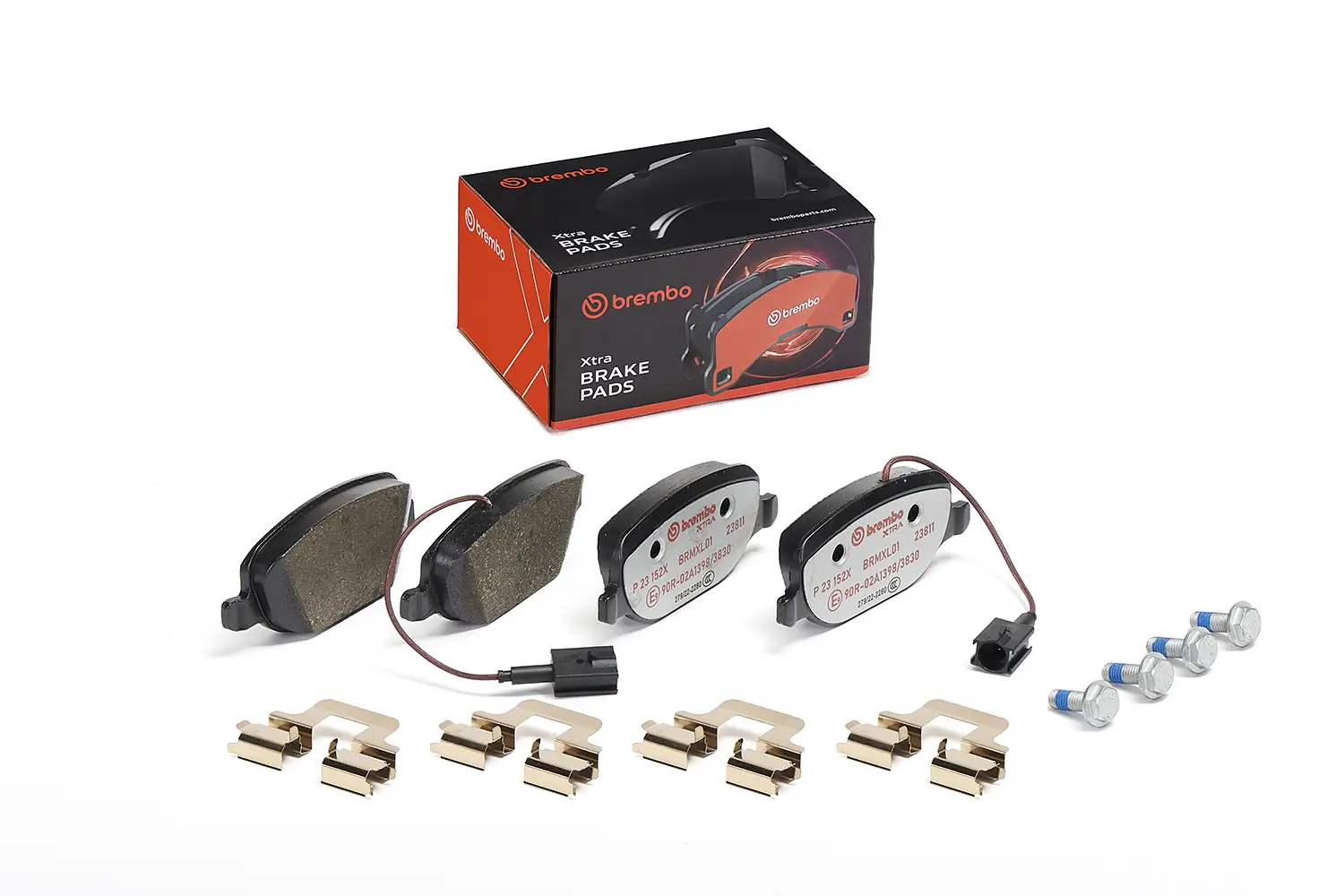 Bremsbelagsatz, Scheibenbremse Hinterachse BREMBO P 23 152X