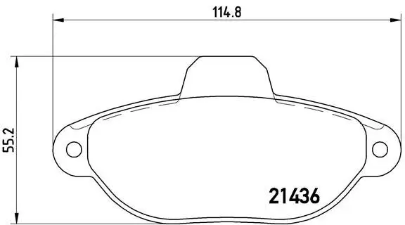 Bremsbelagsatz, Scheibenbremse BREMBO P 23 160