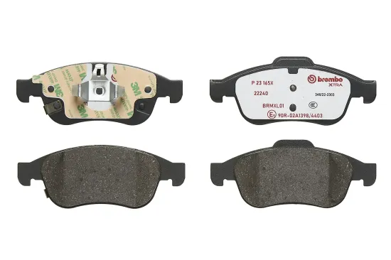 Bremsbelagsatz, Scheibenbremse Vorderachse BREMBO P 23 165X Bild Bremsbelagsatz, Scheibenbremse Vorderachse BREMBO P 23 165X