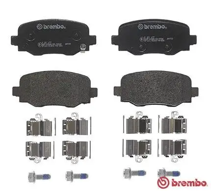 Bremsbelagsatz, Scheibenbremse Hinterachse BREMBO P 23 177 Bild Bremsbelagsatz, Scheibenbremse Hinterachse BREMBO P 23 177