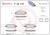 Bremsbelagsatz, Scheibenbremse Vorderachse BREMBO P 23 178 Bild Bremsbelagsatz, Scheibenbremse Vorderachse BREMBO P 23 178