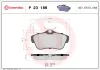 Bremsbelagsatz, Scheibenbremse Hinterachse BREMBO P 23 189 Bild Bremsbelagsatz, Scheibenbremse Hinterachse BREMBO P 23 189