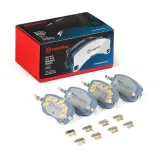 Bremsbelagsatz, Scheibenbremse Vorderachse BREMBO P 23 198E