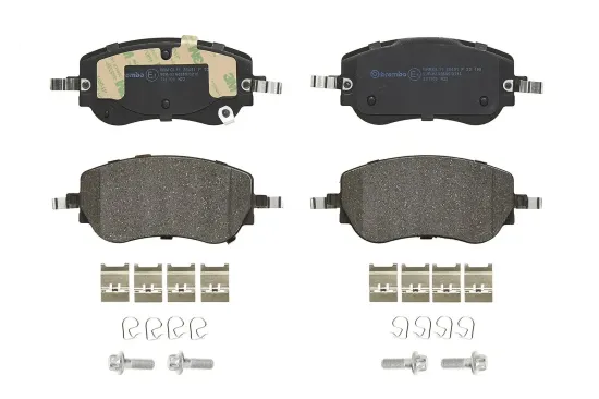 Bremsbelagsatz, Scheibenbremse Vorderachse BREMBO P 23 198 Bild Bremsbelagsatz, Scheibenbremse Vorderachse BREMBO P 23 198