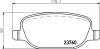 Bremsbelagsatz, Scheibenbremse BREMBO P 23 199 Bild Bremsbelagsatz, Scheibenbremse BREMBO P 23 199