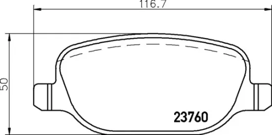 Bremsbelagsatz, Scheibenbremse BREMBO P 23 199 Bild Bremsbelagsatz, Scheibenbremse BREMBO P 23 199