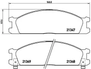 Bremsbelagsatz, Scheibenbremse BREMBO P 24 026