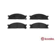 Bremsbelagsatz, Scheibenbremse Vorderachse BREMBO P 24 026