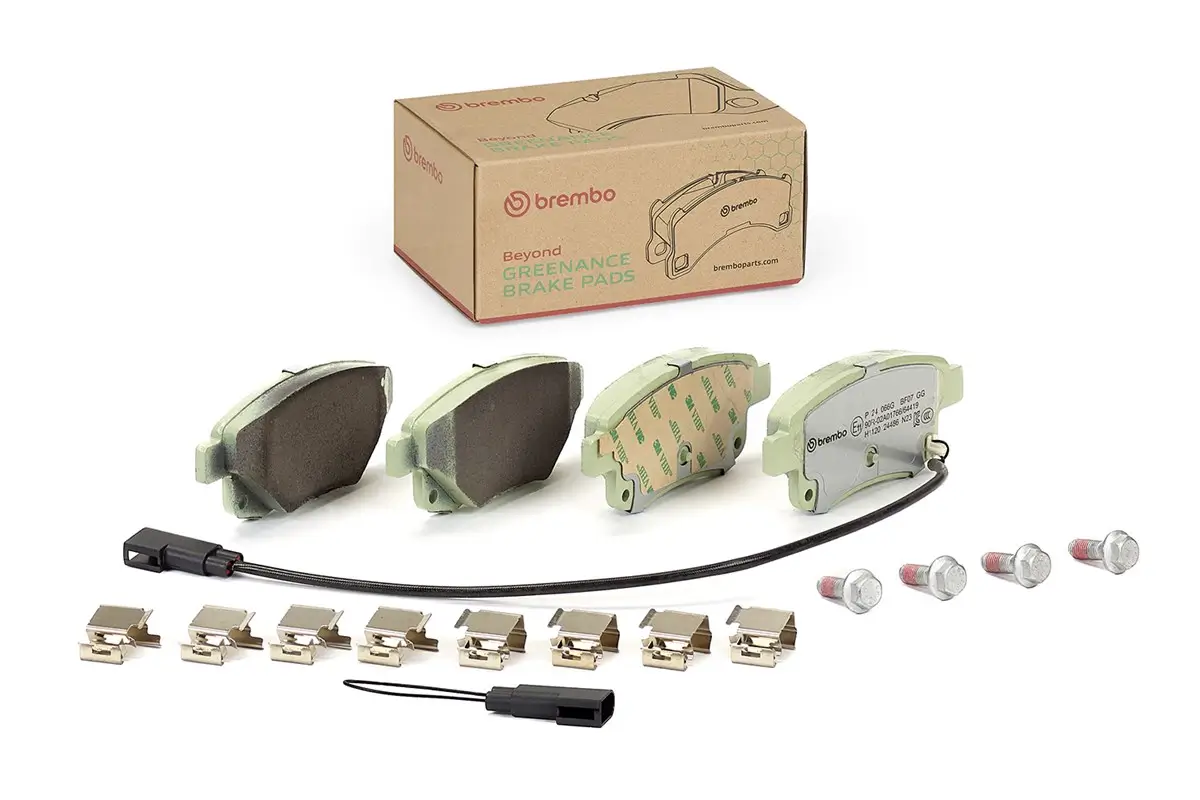 Bremsbelagsatz, Scheibenbremse Hinterachse BREMBO P 24 066G