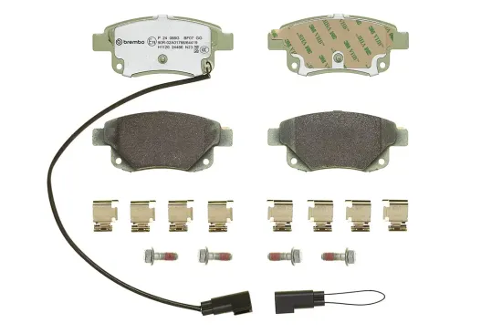 Bremsbelagsatz, Scheibenbremse Hinterachse BREMBO P 24 066G Bild Bremsbelagsatz, Scheibenbremse Hinterachse BREMBO P 24 066G