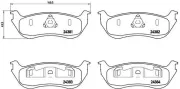 Bremsbelagsatz, Scheibenbremse BREMBO P 24 068