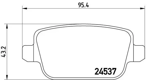 Bremsbelagsatz, Scheibenbremse BREMBO P 24 075X