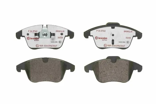 Bremsbelagsatz, Scheibenbremse Vorderachse BREMBO P 24 076X Bild Bremsbelagsatz, Scheibenbremse Vorderachse BREMBO P 24 076X