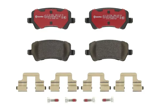 Bremsbelagsatz, Scheibenbremse Hinterachse BREMBO P 24 078X Bild Bremsbelagsatz, Scheibenbremse Hinterachse BREMBO P 24 078X
