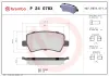 Bremsbelagsatz, Scheibenbremse Hinterachse BREMBO P 24 078X Bild Bremsbelagsatz, Scheibenbremse Hinterachse BREMBO P 24 078X