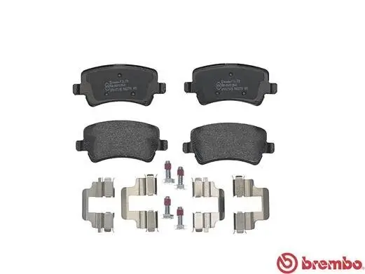 Bremsbelagsatz, Scheibenbremse Hinterachse BREMBO P 24 078 Bild Bremsbelagsatz, Scheibenbremse Hinterachse BREMBO P 24 078