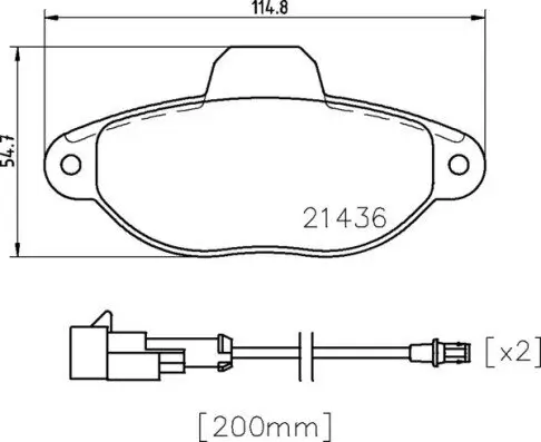 Bremsbelagsatz, Scheibenbremse BREMBO P 24 147