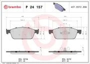 Bremsbelagsatz, Scheibenbremse BREMBO P 24 157