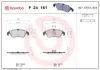Bremsbelagsatz, Scheibenbremse Vorderachse BREMBO P 24 161 Bild Bremsbelagsatz, Scheibenbremse Vorderachse BREMBO P 24 161