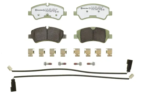 Bremsbelagsatz, Scheibenbremse BREMBO P 24 187G Bild Bremsbelagsatz, Scheibenbremse BREMBO P 24 187G