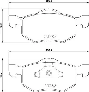 Bremsbelagsatz, Scheibenbremse BREMBO P 24 219