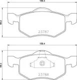 Bremsbelagsatz, Scheibenbremse BREMBO P 24 219