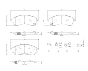 Bremsbelagsatz, Scheibenbremse BREMBO P 24 225