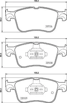 Bremsbelagsatz, Scheibenbremse BREMBO P 24 234