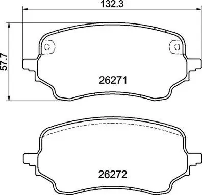 Bremsbelagsatz, Scheibenbremse Vorderachse BREMBO P 24 236 Bild Bremsbelagsatz, Scheibenbremse Vorderachse BREMBO P 24 236