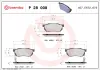Bremsbelagsatz, Scheibenbremse Vorderachse BREMBO P 28 008 Bild Bremsbelagsatz, Scheibenbremse Vorderachse BREMBO P 28 008