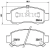 Bremsbelagsatz, Scheibenbremse Vorderachse BREMBO P 28 033