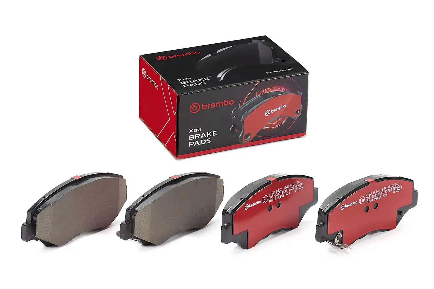 Bremsbelagsatz, Scheibenbremse Vorderachse BREMBO P 28 035X