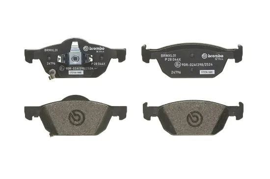 Bremsbelagsatz, Scheibenbremse Vorderachse BREMBO P 28 044X Bild Bremsbelagsatz, Scheibenbremse Vorderachse BREMBO P 28 044X