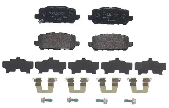 Bremsbelagsatz, Scheibenbremse Hinterachse BREMBO P 28 090 Bild Bremsbelagsatz, Scheibenbremse Hinterachse BREMBO P 28 090