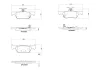 Bremsbelagsatz, Scheibenbremse Hinterachse BREMBO P 28 110 Bild Bremsbelagsatz, Scheibenbremse Hinterachse BREMBO P 28 110