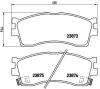 Bremsbelagsatz, Scheibenbremse Vorderachse BREMBO P 30 016